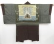 Photo8: 3501T01z620 Vintage Japanese Kimono Silk Men's HAORI Treasure Ship (8)