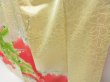 Photo4: 3406T01z800 Vintage Japanese Kimono Silk TSUKESAGE Peacock Light cream (4)