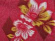 Photo6: 3406T04z750 Vintage Japanese Kimono Cotton KOMON Flower Red-Pink (6)