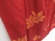 Photo3: 3406T07z850  Japanese Kimono Silk KOMON Maple Red-Brown (3)