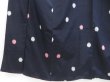 Photo4: 3410T01z770 Vintage Japanese Kimono Silk OMESHI KOMON Dot Dark navy (4)