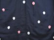 Photo5: 3410T01z770 Vintage Japanese Kimono Silk OMESHI KOMON Dot Dark navy (5)