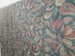 Photo2: 3410T09z650 Vintage Japanese Kimono Silk KOMON Flower Dark cyan (2)