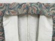 Photo7: 3410T09z650 Vintage Japanese Kimono Silk KOMON Flower Dark cyan (7)