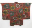 Photo4: 3410T12z410 Vintage Japanese Kimono Silk MEISEN HAORI Flower Brown (4)