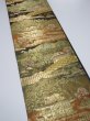 Photo9: 3509Y11z810  Japanese Kimono Silk FUKURO OBI Kinkakuji Gold 170.1x12.2 (9)