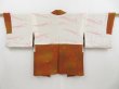 Photo6: 3416T08z520  Japanese Kimono Silk HAORI  Dark orange (6)