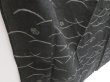 Photo3: 3416T11z470 Vintage Japanese Kimono Linen SUMMER KOMON Dark gray (3)