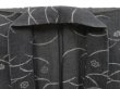 Photo7: 3416T11z470 Vintage Japanese Kimono Linen SUMMER KOMON Dark gray (7)