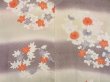 Photo3: 3423T08z370 Vintage Japanese Kimono Silk HAORI Chrysanthemum Sand beige (3)