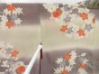 Photo5: 3423T08z370 Vintage Japanese Kimono Silk HAORI Chrysanthemum Sand beige (5)