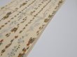 Photo7: 3R02z60  Japanese Kimono Silk  FABRIC Daimyogyoretsu   37.0x14.2 (7)