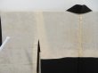 Photo8: 3509T03z570 Vintage Japanese Kimono Silk HAORI Flower Black (8)