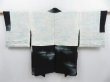 Photo7: 3509T11z730 Vintage Japanese Kimono Silk HAORI Cloud Black (7)