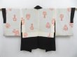 Photo7: 3510T03z540 Vintage Japanese Kimono Silk HAORI Grove Black (7)