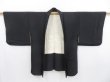 Photo5: 3513T03z520 Vintage Japanese Kimono Silk HAORI Bamboo Black (5)