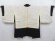 Photo8: 3513T03z520 Vintage Japanese Kimono Silk HAORI Bamboo Black (8)