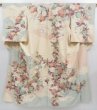 Photo1: 3513T13z890 Vintage Japanese Kimono Silk TSUKESAGE Chrysanthemum Off-white (1)