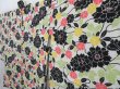 Photo2: 3514T12z610 Vintage Japanese Kimono Silk HAORI Flowers Off-white (2)