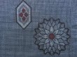 Photo6: 3517T10z680 Vintage Japanese Kimono Silk OSHIMA TSUMUGI Flower (6)