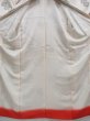 Photo7: 3522T07z770 Vintage Japanese Kimono Silk KOMON Flowers Off-white (7)