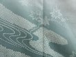 Photo5: 3522T11z910 Vintage Japanese Kimono Silk TSUKESAGE Stream Celadon (5)