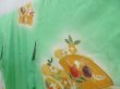 Photo2: 3522T14z870 Vintage Japanese Kimono Silk TSUKESAGE Jigami Light green (2)