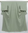 Photo1: 3527T03z820  Japanese Kimono Silk IROMUJI Plain Pistachio green (1)