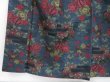 Photo4: 3527T07z800 Vintage Japanese Kimono Silk ECHIGO TSUMUGI Flowers (4)