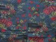 Photo5: 3527T07z800 Vintage Japanese Kimono Silk ECHIGO TSUMUGI Flowers (5)