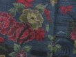 Photo6: 3527T07z800 Vintage Japanese Kimono Silk ECHIGO TSUMUGI Flowers (6)