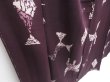 Photo3: 3530T13z920 Vintage Japanese Kimono Silk KOMON  Dark grape (3)