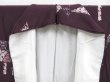 Photo5: 3530T13z920 Vintage Japanese Kimono Silk KOMON  Dark grape (5)