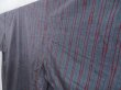 Photo2: 3604T04z850 Vintage Japanese Kimono Silk TSUMUGI Stripe Blue-Gray (2)