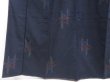 Photo4: 3604T08z780  Japanese Kimono Silk TSUMUGI Bamboo Dark navy (4)