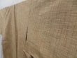 Photo2: 3607T03z940 Vintage Japanese Kimono Silk TSUMUGI  Dark champagne (2)