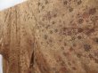 Photo3: 3607T04z900 Vintage Japanese Kimono Silk OMESHI KOMON Yellow ochre (3)