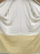 Photo5: 3607T04z900 Vintage Japanese Kimono Silk OMESHI KOMON Yellow ochre (5)