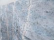 Photo2: 3608T05z530 Vintage Japanese Kimono Silk TSUMUGI Maple Dull sea blue (2)