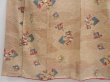 Photo4: 3611T05z750 Vintage Japanese Kimono Silk KOMON Flowers Champagne (4)