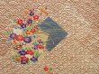 Photo6: 3611T05z750 Vintage Japanese Kimono Silk KOMON Flowers Champagne (6)