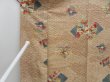 Photo8: 3611T05z750 Vintage Japanese Kimono Silk KOMON Flowers Champagne (8)