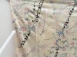 Photo8: 3611T06z1000 Vintage Japanese Kimono Silk KOMON Flowers Off-white (8)