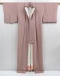 Photo8: 3611T11z930 Vintage Japanese Kimono Silk KOMON Stripe Peach (8)