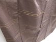 Photo3: 3611T12z600 Vintage Japanese Kimono Silk TSUMUGI  Brown-Gray (3)