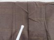 Photo8: 3611T12z600 Vintage Japanese Kimono Silk TSUMUGI  Brown-Gray (8)