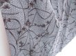 Photo3: 3709T11z680 Vintage Japanese Kimono Silk KOMON Flower Light gray (3)