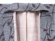 Photo8: 3709T11z680 Vintage Japanese Kimono Silk KOMON Flower Light gray (8)