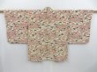 Photo3: 3710T12z560 Vintage Japanese Kimono Silk HAORI Apple Light cream (3)