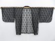 Photo5: 3710T02z170 Vintage Japanese Kimono Synthetic Lace HAORI  Black (5)